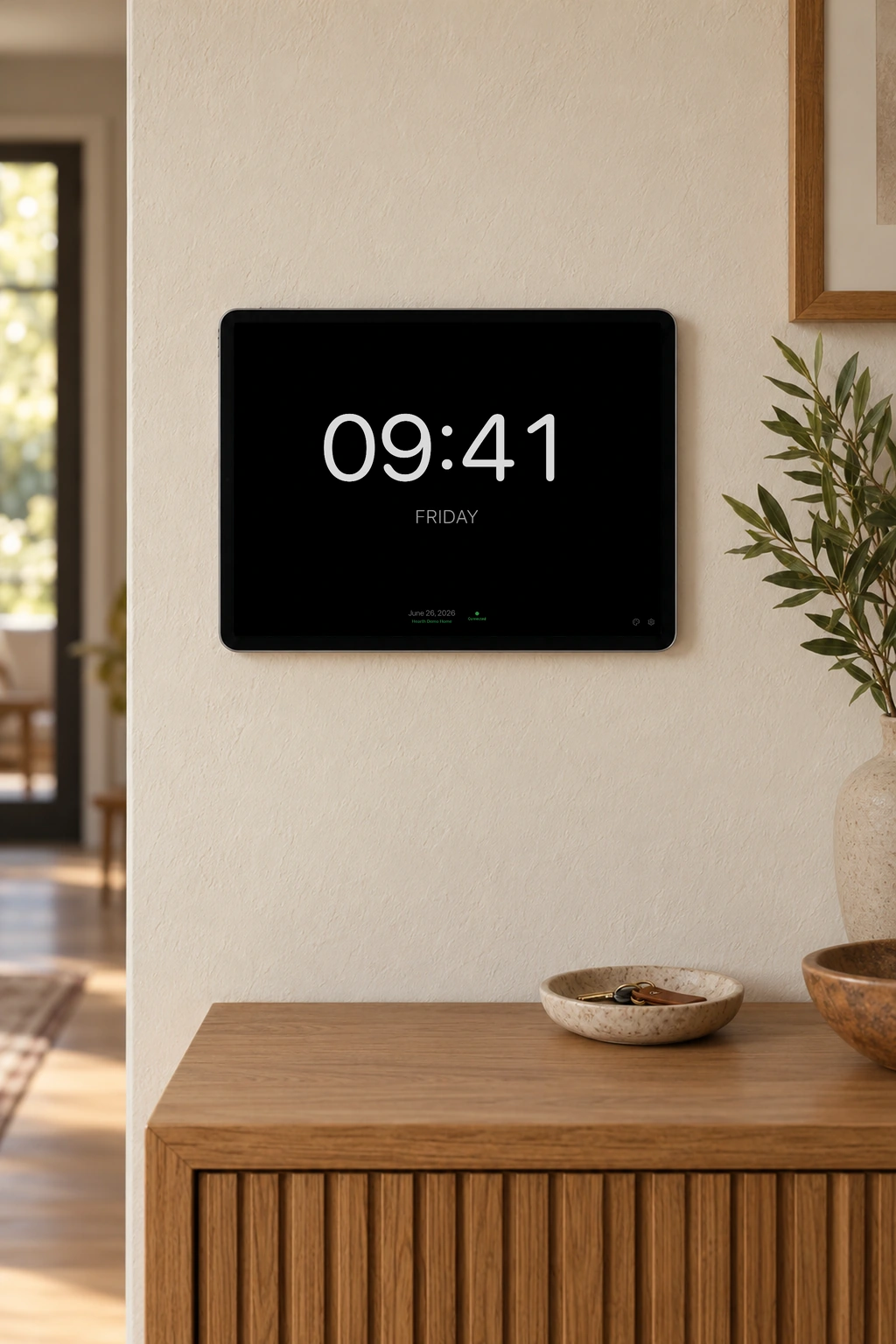 Hearth digital screensaver on iPad